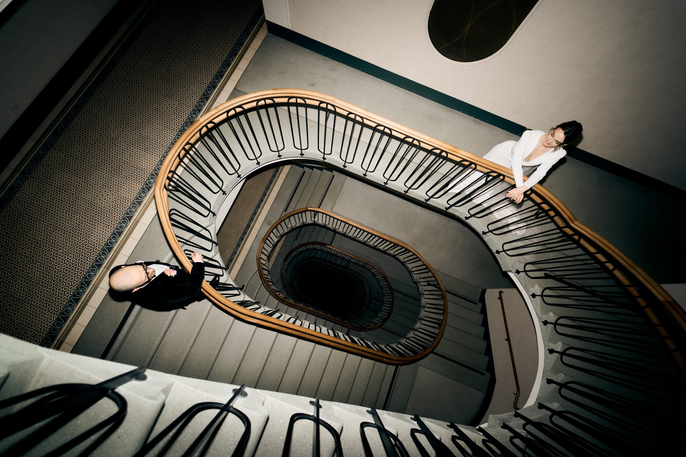 Architektur — Wendeltreppe von oben