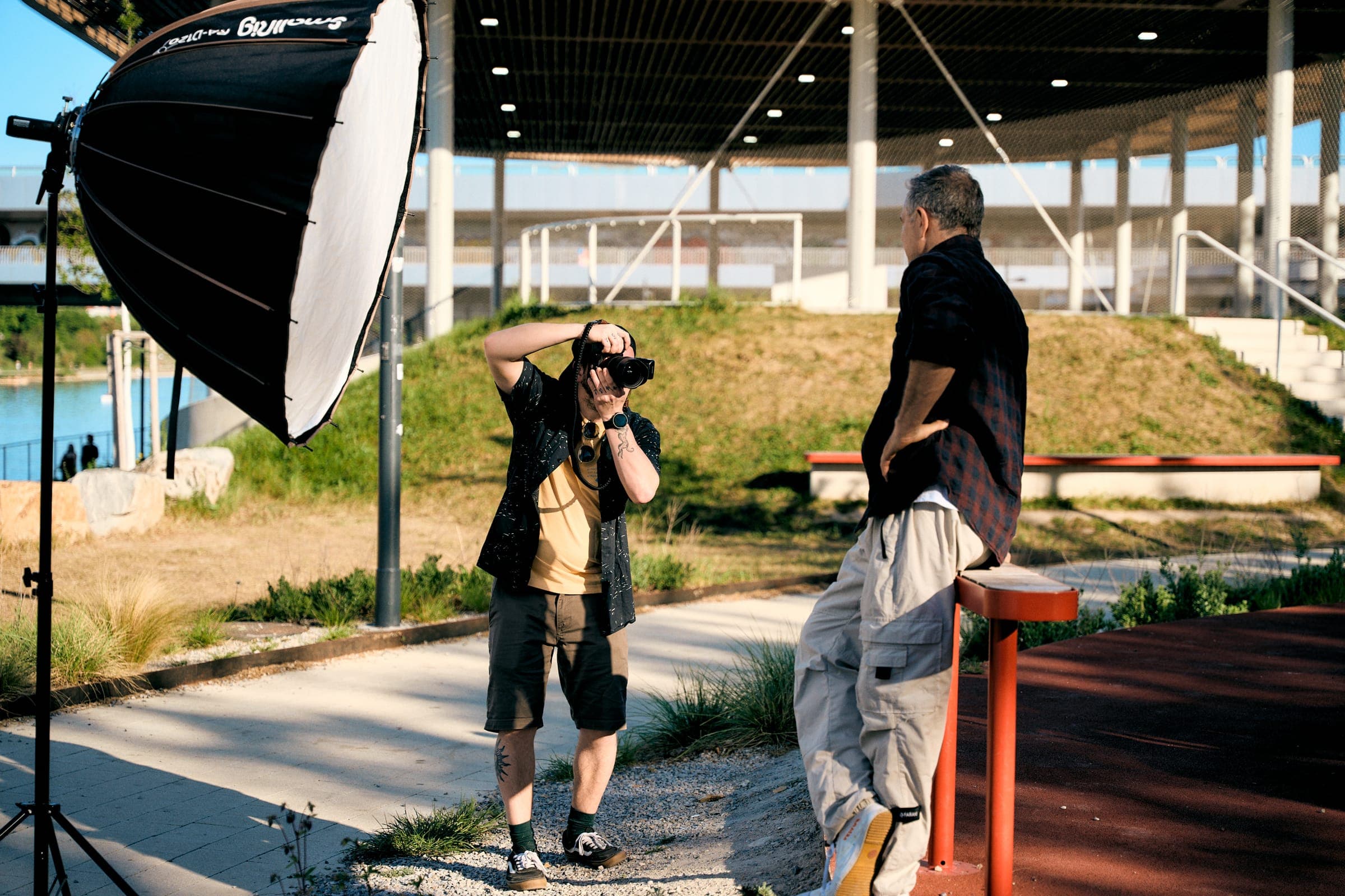 Dreh im Freien — Behind the Scenes